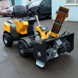 Снегоуборочный райдер Stiga Park PRO 740 IOX 4WD + снегоотбрасыватель